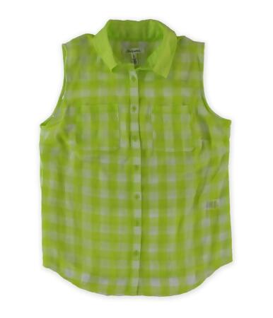 Aeropostale Womens Checkered Chiffon Tank Top - S