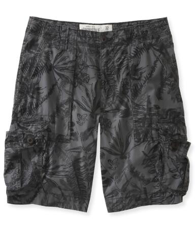 Aeropostale Mens Longer Length Printed Casual Cargo Shorts - 27