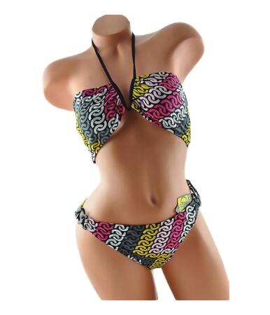 Body Glove Womens Halter Plastic Side Ring 2 Piece Bikini - XL
