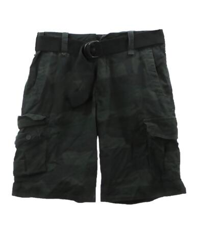 Aeropostale Mens Dark Camo Erngth Belted Casual Cargo Shorts - 27
