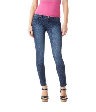 Aeropostale Womens Lola Printed Jegging Skinny Fit Jeans - 7/8