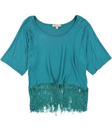 Testament Womens Fringed Pullover Blouse - M