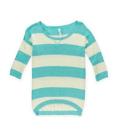 Aeropostale Womens Striped Ribbed Knit Sweater - L