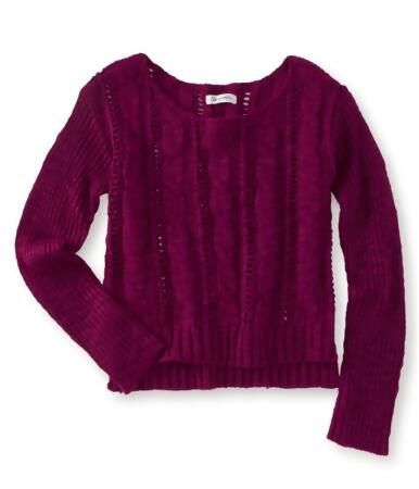 Aeropostale Womens Braided Knit Sweater - L