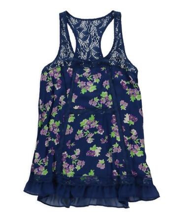 Aeropostale Womens Floral Lace Tank Top - S