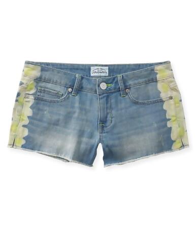 Aeropostale Womens Bleached Shorty Casual Denim Shorts - 0