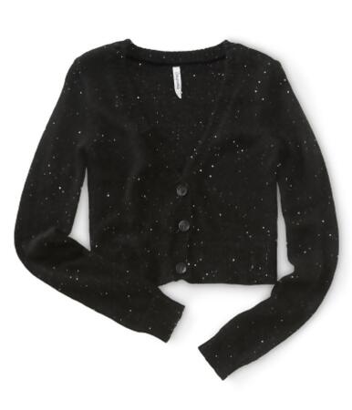 Aeropostale Womens Cropped Metallic Cardigan Sweater - M