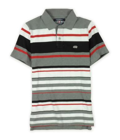 Ecko Unltd. Mens Liberty Bell Striped Rugby Polo Shirt - XS