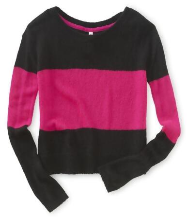 Aeropostale Womens Colorblock Boxy Crew Knit Sweater - S