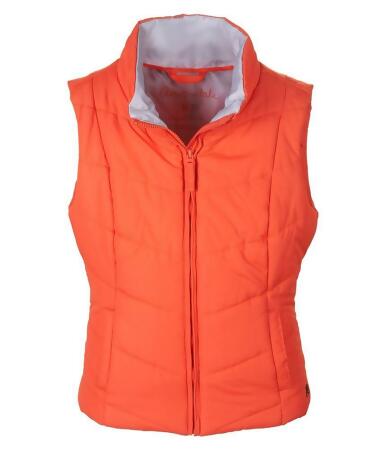 Aeropostale Womens Solid Chevron Zip Up Puffer Vest - XS