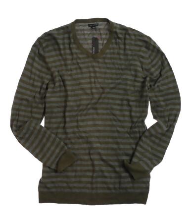 Sons Of Intrigue Mens V-Neck Stripe Knit Sweater - 2XL