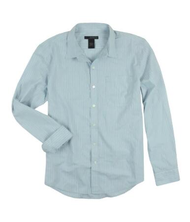 Calvin Klein Mens Thin Pinstripes Button Up Shirt - S
