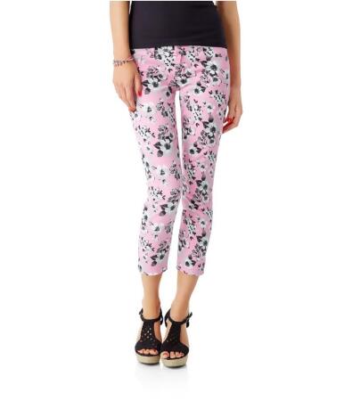 Aeropostale Womens Floral Cropped Casual Leggings - 7/8