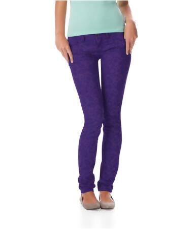 Aeropostale Womens Ashley Ultra Animal Print Skinny Fit Jeans - 1/2