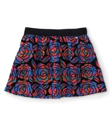 Aeropostale Womens Floral Velvet Woven Mini Skirt - XL