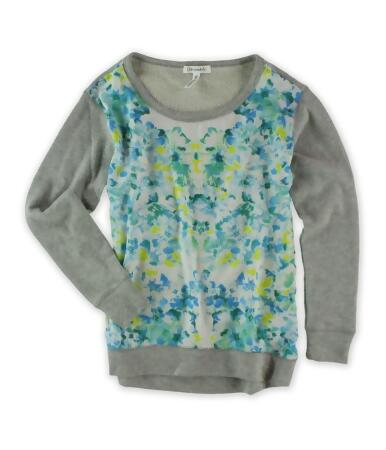 Aeropostale Womens Floral Silk Front Embellished T-Shirt - XS