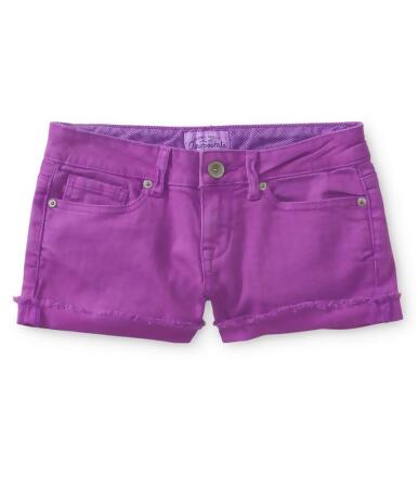 Aeropostale Womens Cut Off Shorty Casual Denim Shorts - 3/4