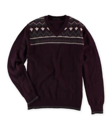Sean John Mens Printed Wool Pullover Knit Sweater - XL