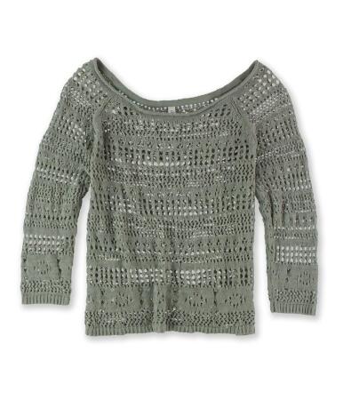 Aeropostale Womens Sheer Cropped Knit Sweater - XL