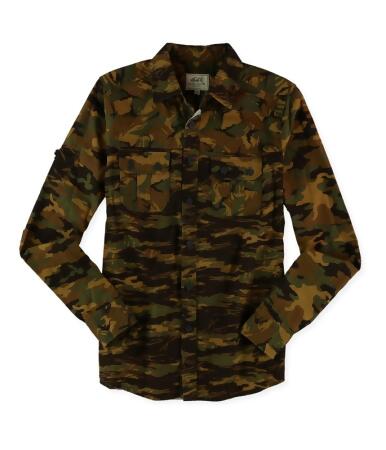 Ecko Unltd. Mens Multiple Camo Ls Button Up Shirt - XS