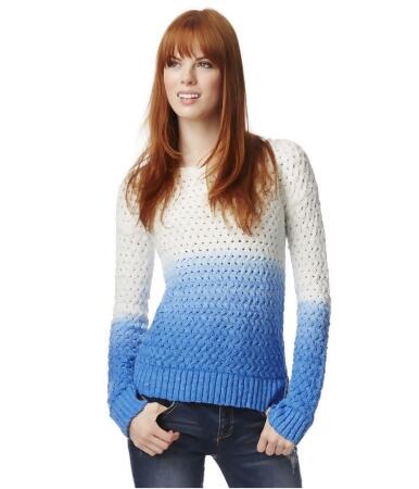 Aeropostale Womens Dip-Dye Pullover Sweater - L