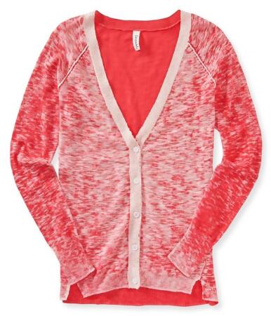 Aeropostale Womens Heathered Cardigan Sweater - S