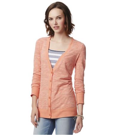 Aeropostale Womens Slub Cardigan Sweater - M