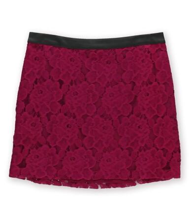 Kensie Womens Lace Overlay Mini Skirt - 8