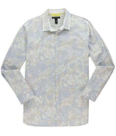 I-n-c Mens Slim-Fit Print Button Up Shirt - M