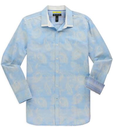 I-n-c Mens Paisley Print Button Up Shirt - S