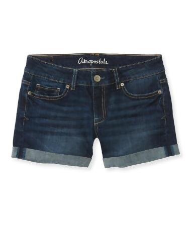 Aeropostale Womens Cuffed Boyfriend Casual Bermuda Shorts - 000