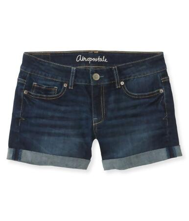 Aeropostale Womens Cuffed Boyfriend Casual Bermuda Shorts - 000