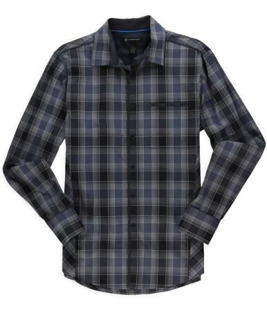 I-n-c Mens Soft Plaid Button Up Shirt - S