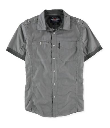 Ecko Unltd. Mens Stripe Woven Ss Button Up Shirt - XS