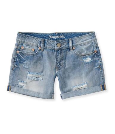 Aeropostale Womens Boyfriend Casual Denim Shorts - 000