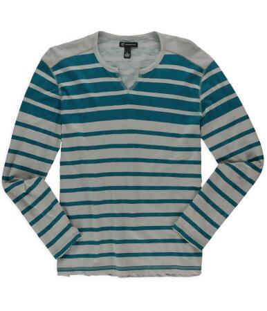 I-n-c Mens Striped Embellished T-Shirt - XL