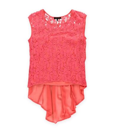 Urban Hearts Clothing Womens Lace Twinset Pullover Blouse - M