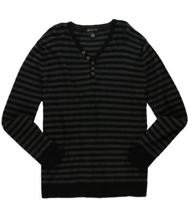 I-n-c Mens Striped Henley Sweater - 2XL