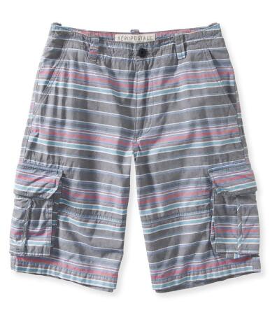 Aeropostale Mens Multi Stripe Casual Cargo Shorts - 27