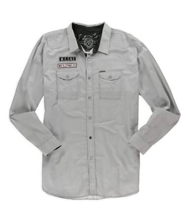 Marc Ecko Mens Logo Button Up Shirt - S