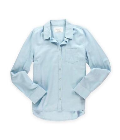 Aeropostale Womens Chambray Button Up Shirt - XL