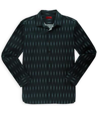 Alfani Mens Vertical Pixel Button Up Shirt - S