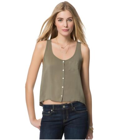 Aeropostale Womens Pocket Woven Tank Top - XS