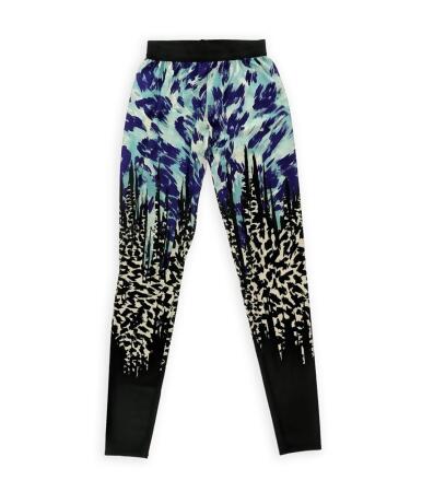Petticoat Alley Womens Printed Stretch Athletic Track Pants - S