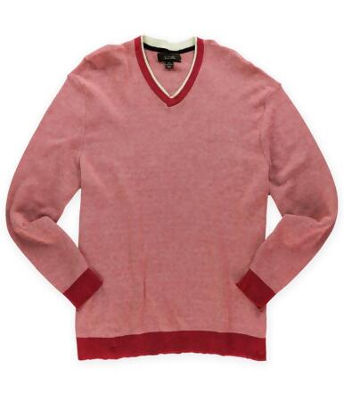 Tasso Elba Mens Two Tone Knit Pullover Sweater - L