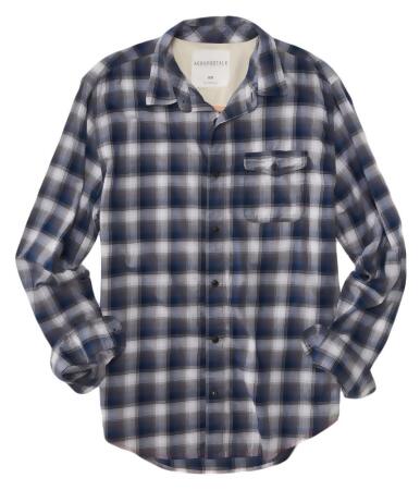 Aeropostale Mens Plaid Pocket Button Up Shirt - S