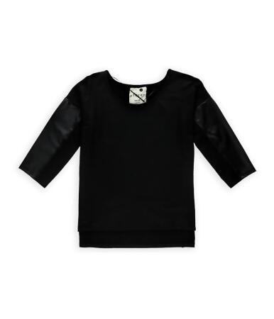 Kensie Womens Pieces 3/4 Sleeve Basic T-Shirt - S