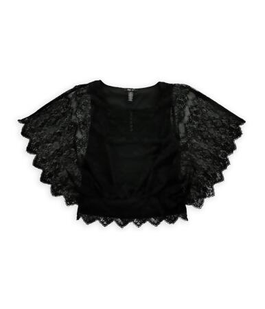 Style Co. Womens Lace Overlay Pullover Blouse - S