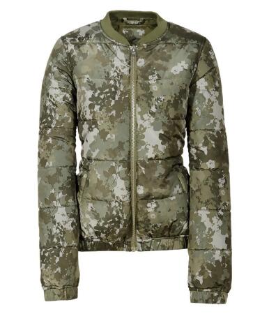 Aeropostale Womens Floral Camo Puffer Jacket - XS
