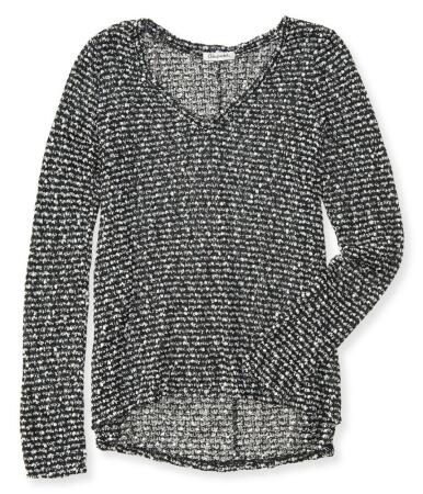 Aeropostale Womens Sheer Textured Pullover Sweater - S